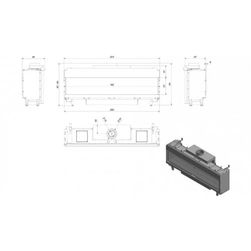 Газовая топка LEO/200/G20 (магистральный газ)