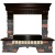 Каминокомплект InterFlame Экстер Rock Beige/Black (темный дуб)+Panoramic 25 в Орле